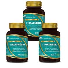 Imagem de 3x Vegan Trimagnésio (Taurato, Malato e bisglicinato) 60 CAPS FLORA NATIVA