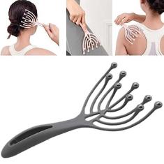 Imagem de Massageador Cabeça Esferas Bola Metal Couro Cabeludo Relaxamento Massagem Corporal Pescoço Costas Pernas Anti Stress Massafem Manual Massageador Garra-Luiggi Presentes®