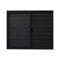 Imagem de Janela de Alumínio Veneziana 100x100cm 3 Folhas Fortline Atlântica