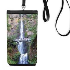 Imagem de Bolsa para celular com estampa florestal, ciência, natureza, paisagem, bolsa para celular pendurada, bolso preto