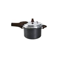 Imagem de Panela de Pressão Brinox revestimento antiaderente cerâmico e fundo de indução Ceramic Life Pressure 4,2L Ø20cm Granito