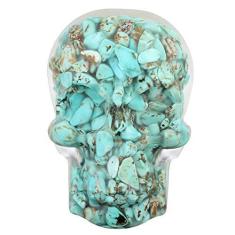 Imagem de Amogeeli 4 puxadores de latão de resina de cristal de caveira com parafusos, puxadores decorativos para gaveta de armário