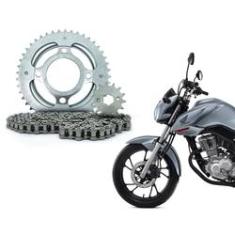 Kit Relação Coroa Pinhão Moto Yamaha Xtz 150 Crosser 14 a 18 Vaz