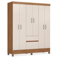 Imagem de Guarda Roupa Casal 06 Portas 62920 Amendola Off White Demobile Amendola Off White