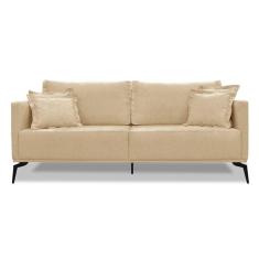 Imagem de Sofá 3 Lugares Lazio Linho Dourado 220 cm