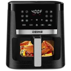 Imagem de Fritadeira Elétrica Air Fryer 7 Litros com 12 Predefinições e Tela LCD Digital, 110V 1700W, Deime, Preta