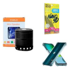 Imagem de Kit Caixa De Som + Capinha Motorola E13 + Película 9D