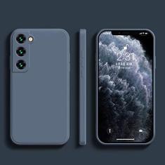 Imagem de Capa quadrada de silicone líquido para Samsung Galaxy S22 S21 Ultra S23 S20 S10 Plus FE A52 A53 A54 A73 A33 A72 A32 4G 5G Capa mole, cinza espacial, para Galaxy S10 Plus