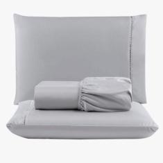 Imagem de Jogo Lençol Peletizado 400 Fios King 3 Peças Casa Hotel - Casa Show En