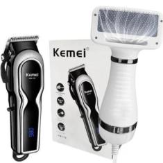 Imagem de KIT PET (Máquina de Tosa KEMEI 1991 + Secador 110V) prático - LIPPIN