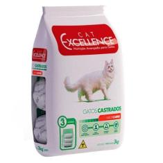 Imagem de Ração Seca Cat Excellence Carne para Gatos Adultos Castrados - 3 Kg