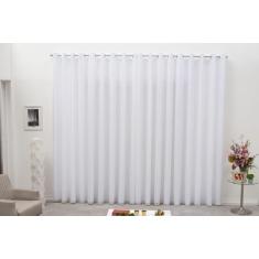 Imagem de Cortina Varão Voil Xadrez  4,00X2,50 Forro Microfibra