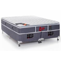 Imagem de Cama Box + Colchão Castor King Size Light Stress One Face 193X203x67cm
