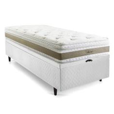 Imagem de Cama Box Baú Solteiro Herval Amore, Molas Ensacadas, 74x88x188 cm