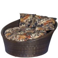 Imagem de Sofá Chaise Redonda área Externa Jardim Alumínio Poltrona