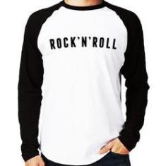 Imagem de Camiseta Raglan Rock 'n' Roll Manga Longa - Foca Na Moda