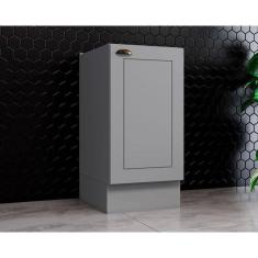 Imagem de Balcão De Cozinha Americana 1 Porta S/ Tampo 40cm Cinza - Henn