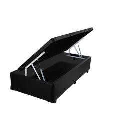Imagem de Cama Box Baú Solteiro Kyarah Síntetico Preto