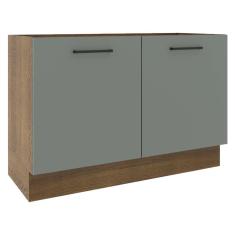 Imagem de Balcão de Pia com 2 Portas Cinza Agata Madesa