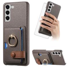 Imagem de Asuwish Capa de celular para Samsung Galaxy S22 Plus S22+ 5G capa carteira com protetor de tela e anel fino suporte suporte para cartão de crédito acessórios para celular S22+5G S22plus 22S + S 22 22+