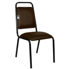 Imagem de Cadeira Empilhável Para Hotelaria Linha Hotel Fremont Marrom
