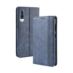 Imagem de Capa para Samsung Galaxy A70, capa flip carteira de couro para Samsung Galaxy A70, capa magnética retrô para celular, capa carteira de telefone com compartimentos para cartões