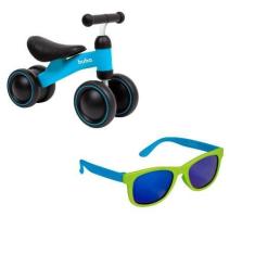 Imagem de Kit Bicicletinha Equilíbrio Bicicleta Bebê Treinamento - Buba