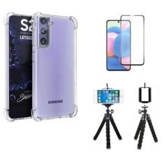 Imagem de Kit Tripé para Samsung Galaxy S21 FE + Capa + Película Vidro 3D