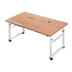 Imagem de SilteD Mesa móvel, mesa sobre a cama com rodas, mesa de altura ajustável, mesa de cama de hospital, carrinho de cadeira, mesa para laptop para cama, mesa reclinável, perfeita para famílias de hospital