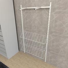 Imagem de Kit Para Closet Com 8 Peças Regulável 100x200 Cm Cor Branco