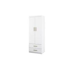 Imagem de Guarda Roupa Infantil 2 Gavetas 2 Portas Roupeiro Solteiro Branco Chia