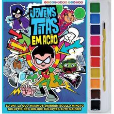 Imagem de Livro - Jovens Titans Livro para Pintar com Aquarela