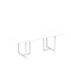Imagem de Mesa de Reunião Retangular 200x90cm MR2000P25TUB Branco