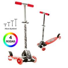 Imagem de Patinete Masculino Infantil 4 Rodas Vermelho Bbr Toys