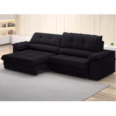 Imagem de Sofá Com Carregador Usb Retrátil Reclinável Monaco 2,50M Velosuede Pre