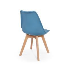 Imagem de Conjunto 02 Cadeiras Eames Wood Leda Design - Turquesa