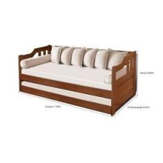 Imagem de Sofá Cama Atraente Moveis Imbuia