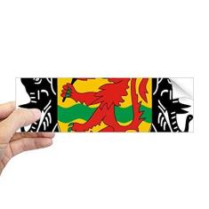 Imagem de DIYthinker Adesivo de para-choque retangular com emblema nacional do Congo para janela