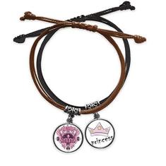 Imagem de DIYthinker Graffiti Street Pulseira de couro com estampa de caveira e relógio com corrente de mão