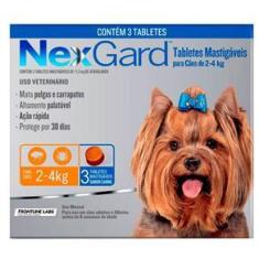 Imagem de Antipulgas E Carrapatos Nexgard Para Caes De 2 a 4Kg Com 3 Tabletes