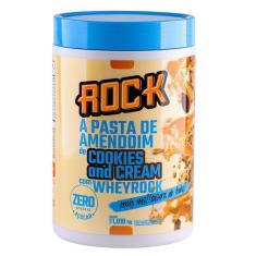 Imagem de Pasta De Amendoim Whey Protein Rock 1Kg Cookies And Cream