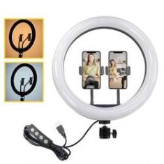 Imagem de Ring Light Portátil LED 30cm + 2 suportes celular CL-12