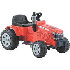 Imagem de Trator Eletrico Infantil Biemme Massey Ferguson 6V Vermelho