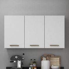 Imagem de Armário Aéreo 120cm 3 Portas São Luis Valdemóveis Branco