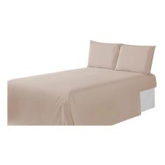 Imagem de Jogo De Lençol Para Cama King E Super King 4 Peças Cor Avelã