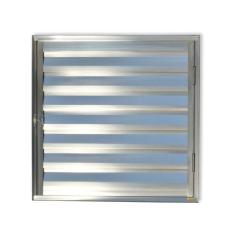 Imagem de Porta de Alumínio Abrigo 60x60cm para Água e Gás 1 Folha sem Ventilação Anodizado Brilhante Brimak Brilhante