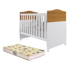 Imagem de Berço Mini Cama Conforto com Colchão Supreme - Permóbili Baby, Nature/