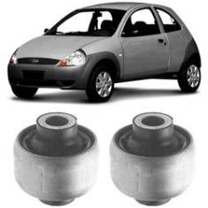 Imagem de Par Bucha Bandeja Balança Ford Ka Hatch 97 A 2007 Dianteira Menor Axios