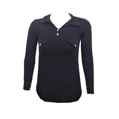 Imagem de Camisa Fashion Feminina Manga Longa Viscolycra com Botões fake