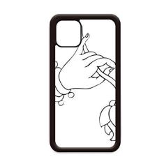Imagem de Capa personalizada de flor de mão padrão simples para iPhone 12 Pro Max para Apple Mini Mobile Case Shell